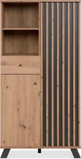 finori Highboard Medan 80 cm Artisan Eiche / anthrazit