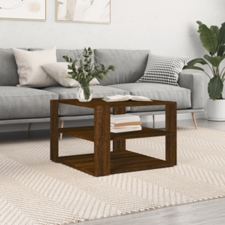 vidaXL Couchtisch Braun Eichen-Optik 59,5x59,5x40 cm Holzwerkstoff 834256