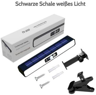 PRIISF LED Solarleuchte Solarlampen für Außen, 2 Stück Clip-on Zaunleuchte mit Bewegungsmelder, IP65-Wasserdichte, 3 Modi LED Solarleuchten für Aussen Wandlampen Gartenleuchte, Warmweiß, Kaltweiß Solar Wandleuchte Zaun Beleuchtung, Einfache Montage, Te...