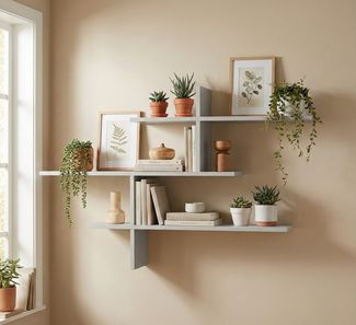 Skye Decor Wandregal modernes 3 Farbe Varianten Bücherregal & Hängeregal, viel Stauraum, Packung 1-tlg, Wandregal 123 cm breit, modernes Design