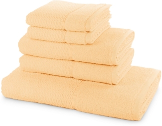 Möve for frottana Handtuch Set Pearl, Walkfrottier (5-St), 5tlg.-Set 2xGästehandtuch 30/50,2xHandtuch 50/100,1xBadetuch 67/140