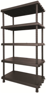 Dmora Goshenita Outdoor-Garderobe, Outdoor-Regal, Mehrzweckschrank mit 3 Regalen, 100 % Made in Italy, Anthrazit, 92 x 45 x 165 cm