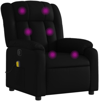 vidaXL Massage-Relaxsessel, Kunstleder, Schwarz 3206240