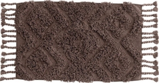 ebuy24 Teppich Hilma Badematte 80x50 cm Braun, Höhe: 2 mm