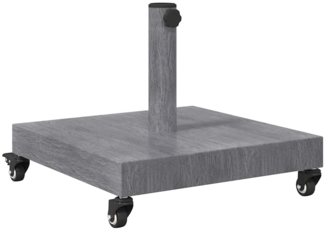 vidaXL Sonnenschirmständer für den Außenbereich Dunkelgrau Holzlook 42010006