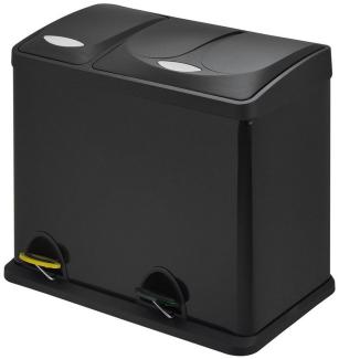 SVITA TC2Combo26 Mülleimer Trenneimer Abfalleimer schwarz Papierkorb (8l + 18l)