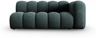 Micadoni Modulares Sofa Lupine 3-Sitzer Rechts Chenille Petrol