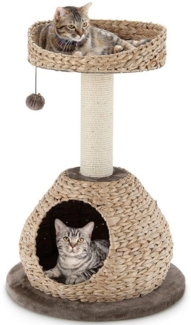 KOMFOTTEU Kratzbaum Katzenbaum, mit Sisal-Stützpfosten, Hängender Ball