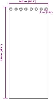 vidaXL Verdunkelungsvorhänge 2 pcs Senfgelb 140 x 225 cm Samt 4107270