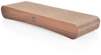 Canadian Cat Company Kratzpappe Jumbo Wave XXL - walnuss, (Qualitäts-Kratzbrett, 1-tlg, XL Kratzmöbel mit Katzenminze), ergonomische Form