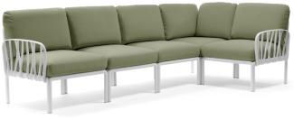 Komodo 5 Loungesofa Kunststoff (Bianco / giungla Sunbrella® *)