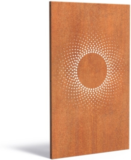 Adezz Paneel Abstract CPA2.1 Cortenstahl 110x180 cm Gartenpaneel Sichtschutz Paneel Deko Wand