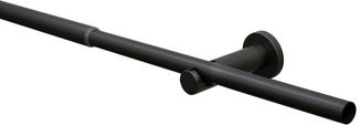Gardinia Gardinenstangen-Set Sol Ø 16-19 mm schwarz 120-210 cm