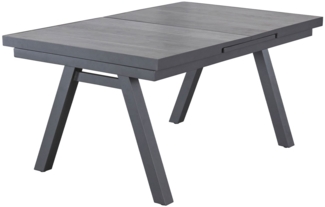 Gartentisch Keramo / Kermao , Keramik , Schwarz , 160 x 78 x 100 cm