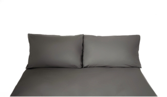 Einfarbige Bettwäschen-Sets für Einzel- und Doppelbetten, 100% Baumwolle Anthrazit 200x220 cm
