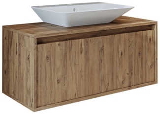 Roomart Badmöbel-Set, (Badezimmermöbel ATLANTIC 100cm in 5 Farben Unterschrank Waschbecken)