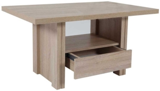 Couchtisch Udo / Ulli , Holzfarben , 105 x 55 x 67 cm