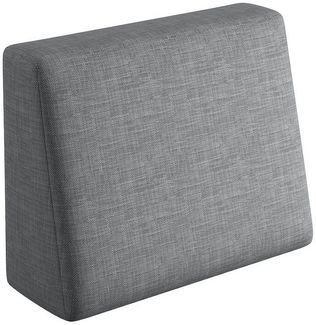 sunnypillow Rückenkissen Palettenkissen mit abnehmbarem Bezug Seitenkissen 60x40x20/10cm, Grau