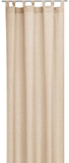 Bestlivings Vorhang (1 St), Schlaufen, blickdicht, Gardine 140x245cm - Leinen Optik - Schlaufen / Kräuselband