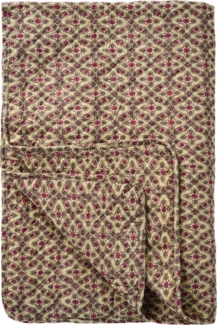 Ib Laursen Decke Quilt Tagesdecke Überwurf 180x130cm Muster Beere Lila 07942-65