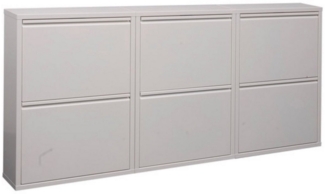 k-hometrends Schuhschrank KEKE 2-White XXL stilvoller Schuhschrank, schmaler Organizer, 150x70x15cm