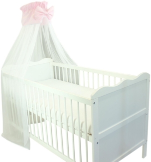 TupTam Betthimmel TupTam Babybett Himmel mit Schleife Transparent