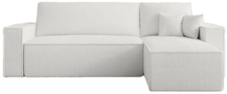 Luxusbetten24 Schlafsofa Designer Sofa Lorenzo Frottee, mit Schlaffunktion und Stauraum