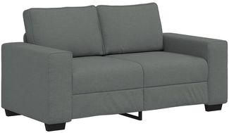 vidaXL 2-Sitzer-Sofa Dunkelgrau 160x77x82 cm Stoff 4105157