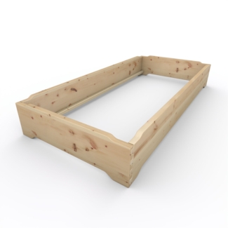 Stapelbett Holzbett (Zirbe) "Gäste-Edi" 100 x 220 cm 33 cm Zirbenbett Gästebett