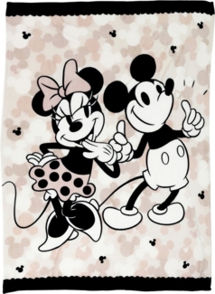 Wohndecke Disney Mickey Minnie Maus Flanell warme Kuscheldecke 130x160 cm, Disney