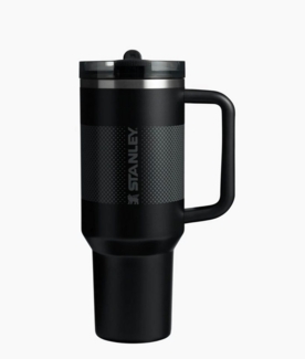 Stanley 1913 Thermoflasche The Quencher ProTour Flip Trinkbecher mit Strohhalm, 1,2 l, Black