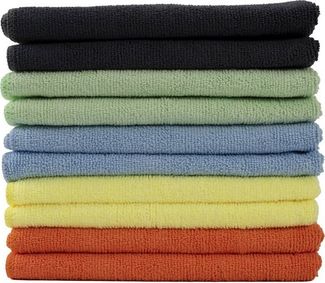 Hometex Premium Textiles Geschirrtuch Mikrofaser Putztuch, Staubtuch Reinigungstuch 40x40 cm, (10-tlg), Ideal für Autopflege, Küche und Barista