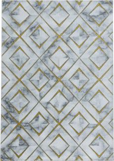 Kurzflor Teppich Nauro Läufer - 80x150 cm - Goldfarbe