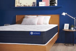 Actiflex sleep matratze 75x190 cm, Taschenfederkern und Memory-Schaum, Härtegrad 2, Höhe :22 cm, 5 Komfortzonen