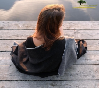 Wolldecke 100% Merinowolle Doubleface Wolldecke "Königssee", Wohnen und Accessoires GmbH & Co. KG, Zierkettstich