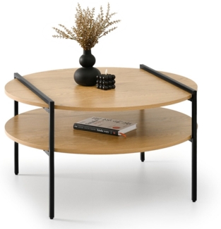 Compleo Couchtisch mit Regale, Moderne Kaffeetisch, zeitloser Stil