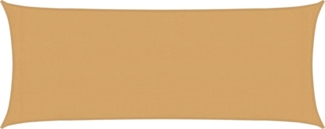 vidaXL Sonnensegel 160 g/m² Rechteckig Sandfarben 2x4,5 m HDPE 4002032