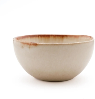 Die Cascais Müslischale - M - 6er-Satz - Weißgold - 15x15x8cm