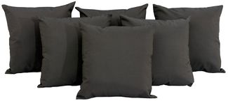 CLP 6x Deko-Kissen 45x45 cm,anthrazit