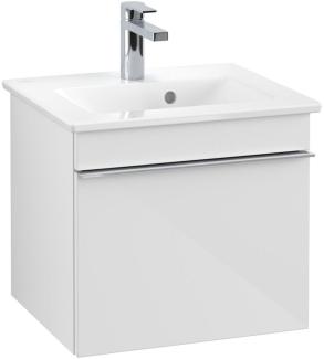 VILLEROY & BOCH VENTICELLO Waschbeckenunterschrank 46 cm breit, Weiß, Griff Chrom, 1 Schublade