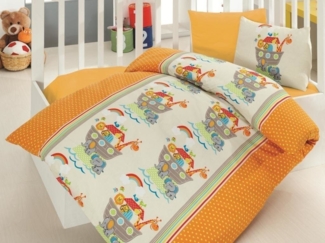 Dekonaz Kinderbettwäsche Kinder Bettwäsche Set 4 tlg, Tierwelt, Baumwolle, 4 teilig