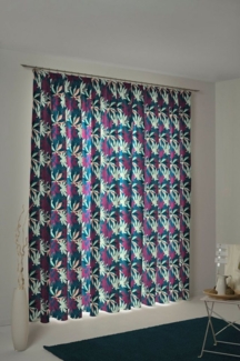 Adam Vorhang Vorhang Jungle aus 100 % Bio-Baumwolle, Kräuselband (1 St), Kräuselband (1 St), blickdicht, Jacquard, Blickdichter Vorhang Jungle aus Bio-Baumwolle Made in Germany
