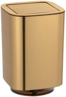 Kosmetikeimer AURON mit Schwingdeckel, 5,5 L, golden, WENKO