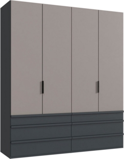 Wimex Falttürenschrank Oxford by fresh to go, in 3 Breiten und 2 Höhen, Made in Germany (mit Schubladen, wahlweise mit oder ohne Spiegel) mit hochwertigen Falttüren für den perfekten Überblick