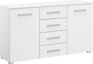 rauch Schubkastenkommode Sideboard Kommode Kombikommode KOLUNA mit Dekorfront (Breite 120 cm), vier große Schubladen, mit insgesamt 4 Einlegeböden MADE IN GERMANY