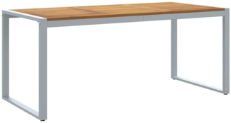 vidaXL Garten-Eßtisch Grau 180 x 90 x 75 cm 4010604