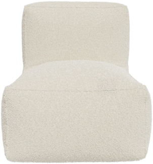 Vente-unique - Sessel - Bouclé-Stoff - Cremeweiß - NOUMARA