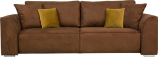 INOSIGN 3-Sitzer BEATRICE auch als Schlafsofa mit Bettkasten, B/T/H 250/107/92 cm, wahlweise mit Bettfunktion, incl. 2 Zierkissen, Wellenfederung