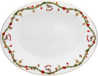 Hutschenreuther Platte 36cm oval Nora Christmas