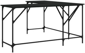 vidaXL Schreibtisch Schwarz 149x149x75 cm Holzwerkstoff 837582